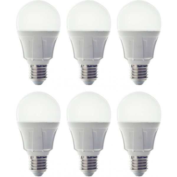 Lindby LED-Leuchtmittel, E27, 11 W, opal, 3.000 K, 6er-Set