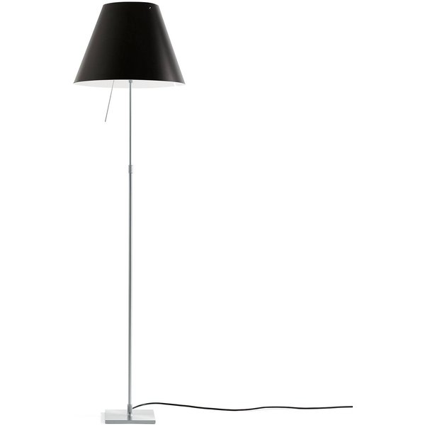 Luceplan Costanza Stehleuchte D13ti, alu/schwarz