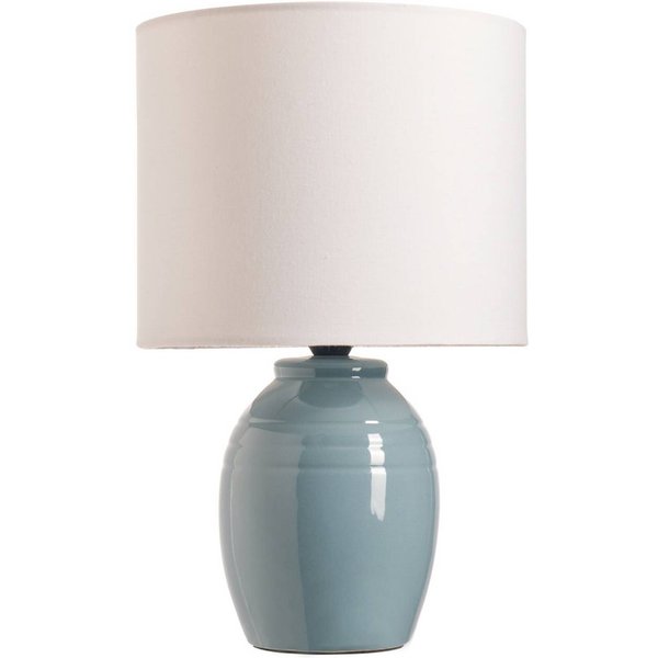 Pauleen Tischlampe SEA RHYTHM, weiß/blau, Höhe 30 cm Keramik