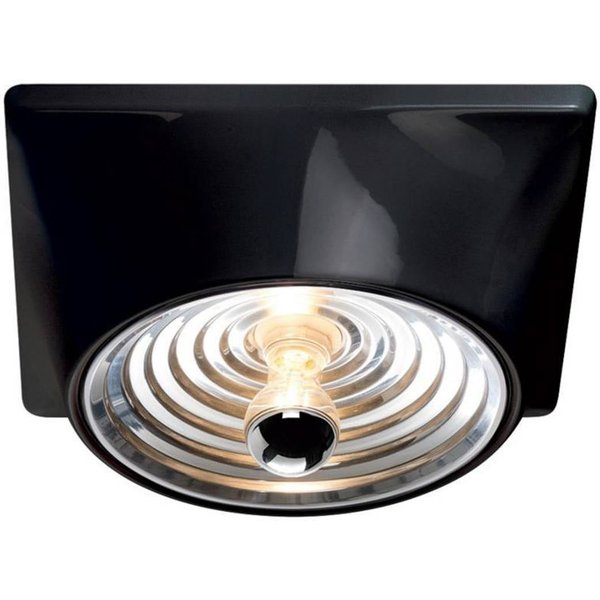 Stilnovo Deckenlampe Goletta, schwarz/aluminiumfarben, 36 cm