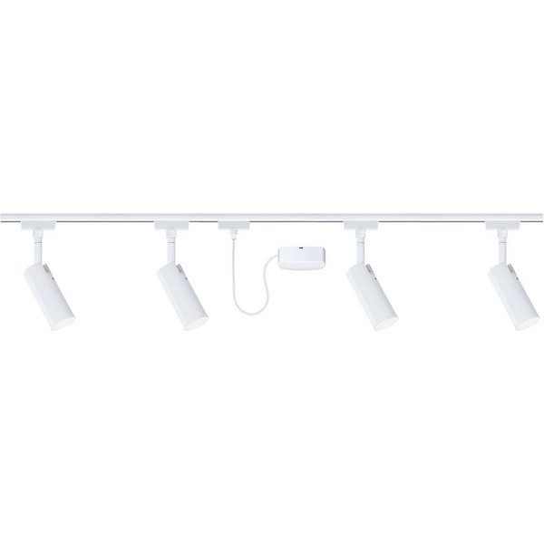 Paulmann URail-Set Tubo, weiß, 4-flg., Kabeleinspeisung