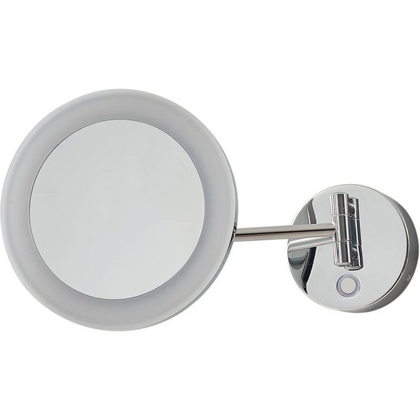 Lucande LED-Kosmetikspiegel Fyria, chrom, Stahl, CCT