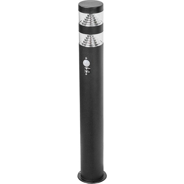 Lindby LED-Wegelampe Lanea, 60 cm, schwarz, Sensor, IP44