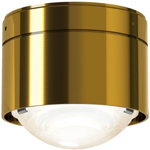 Puk! 80 One LED-Deckenspot Linse matt, messing