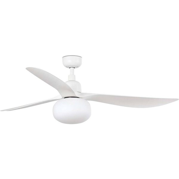Deckenventilator mit Licht Outwood, weiß, DC, leise, Ø150cm