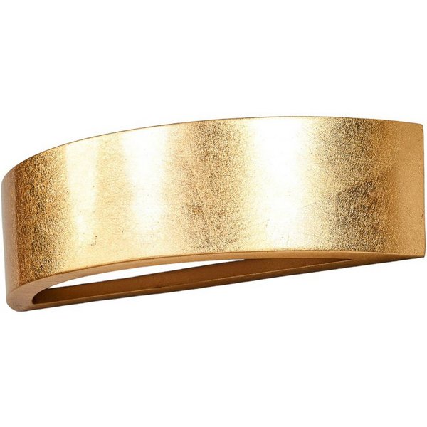 Lindby Wandleuchte Jasin, goldfarben, Gips, up/down, E14