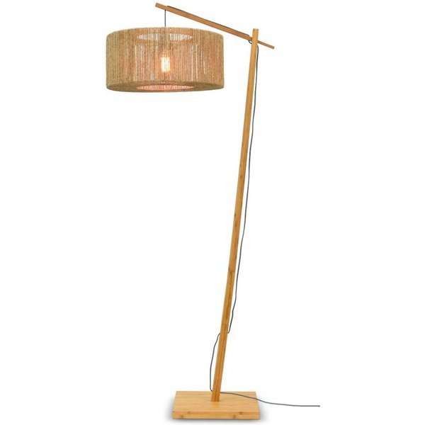 GOOD & MOJO Iguazu Bogenlampe natur Zylinder Ø50cm