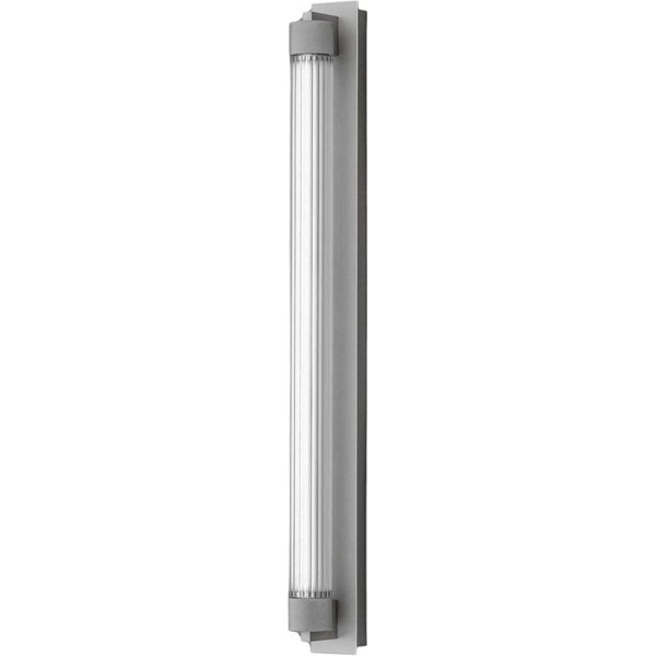 OLEV LED-Wandlampe CHARMER, titan, Metall/Glas, 2.700 K IP44