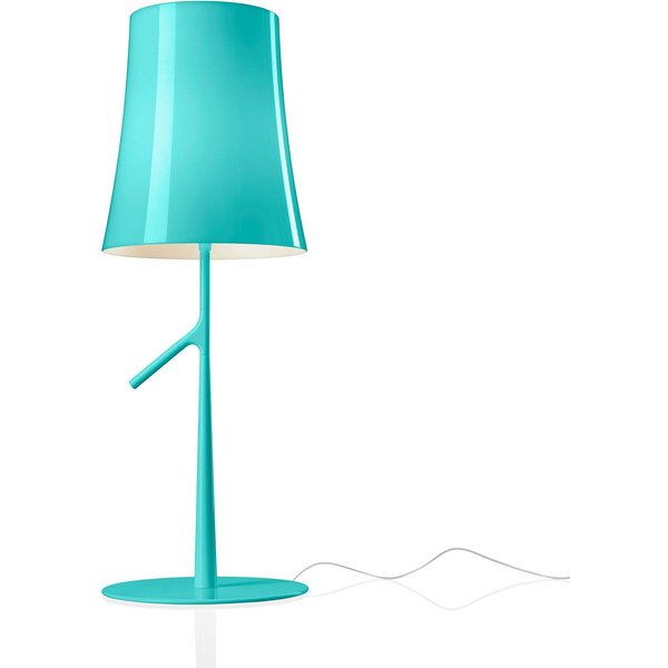 Foscarini Birdie LED piccola Tischlampe aquamarin