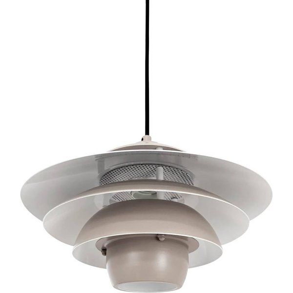 Dyberg Larsen Hängelampe Ejka mini, beige, Ø 30 cm, Metall