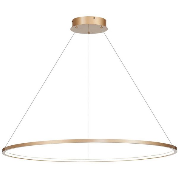 LED-Hängelampe Saturno, Ø 100 cm, goldfarben, 1-fl., 4.000 K