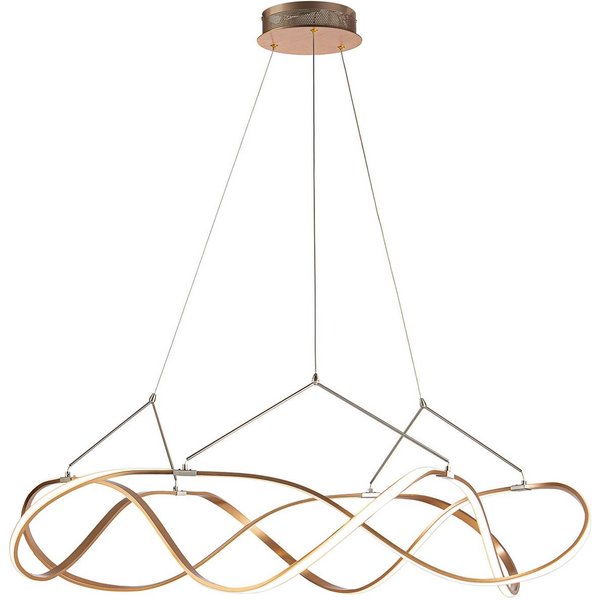 LED-Hängeleuchte Molly, roségold, Ø 110 cm, dimmbar
