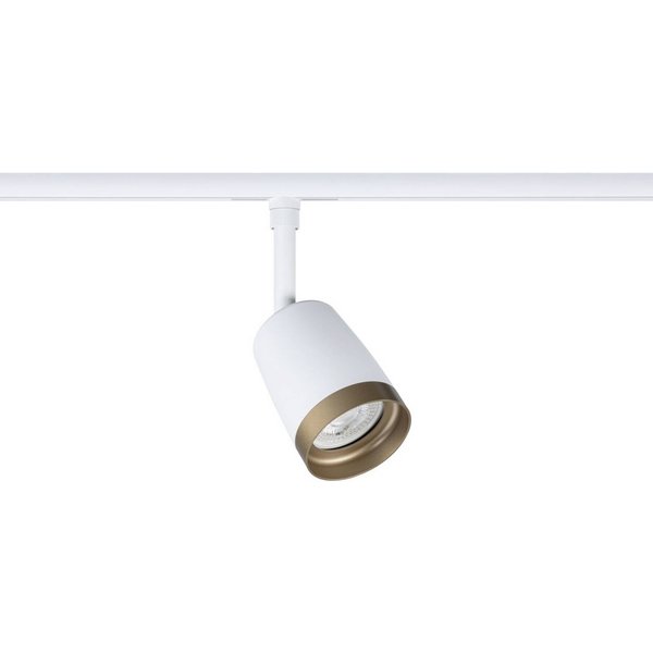 Paulmann URail Schienenspot COVER, weiß/gold, Ø 7 cm, GU10