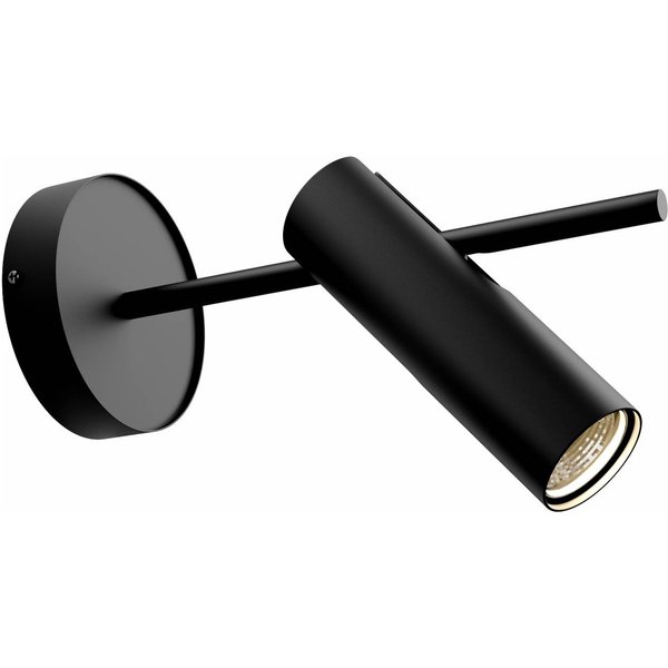 Wandspot Leda 1, einflammig, schwarz