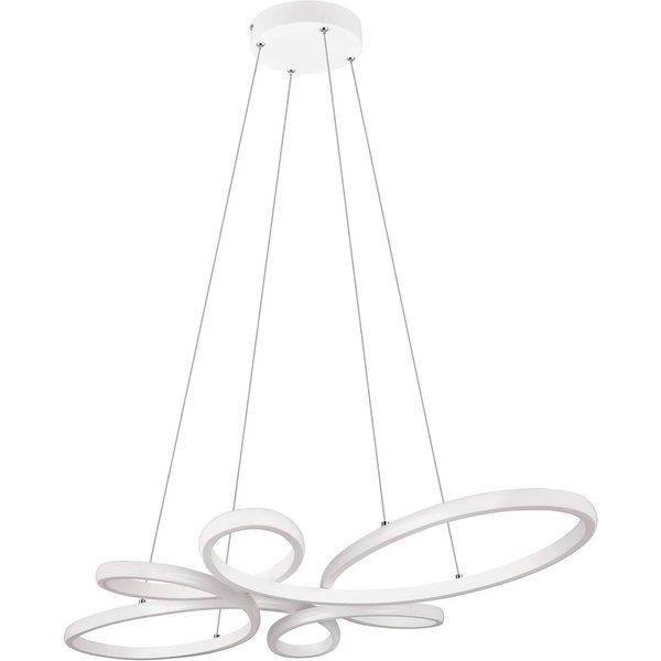 LED-Pendelleuchte Fly, weiß matt, 4.000 K, 83 cm x 45 cm
