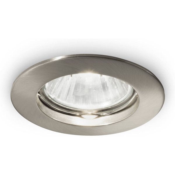 Deckeneinbaulampe Jazz, rund, GU10, nickel