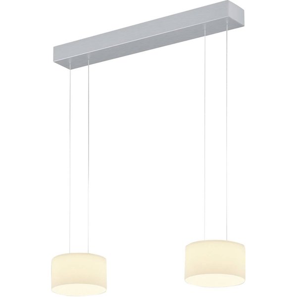 BANKAMP Grand Opal Pendel, zweiflammig, aluminium