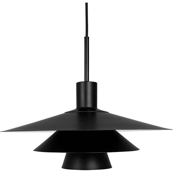 Dyberg Larsen Pendellampe Kay, Ø 50 cm, schwarz, Metall