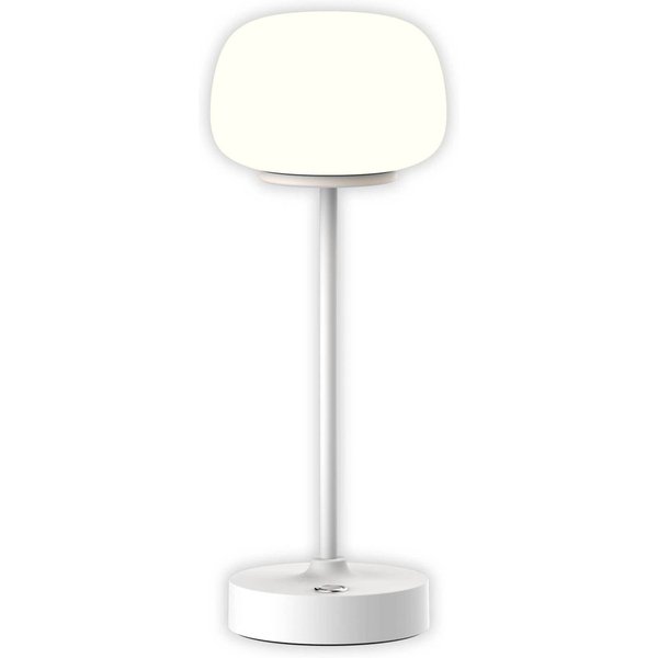 LED-Akku-Tischlampe Pina weiß Höhe 27,8 cm Metall/Glas Touch