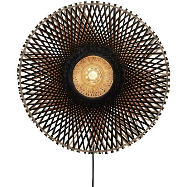 GOOD & MOJO Kalimantan Wand, schwarz/natur, Ø 60cm