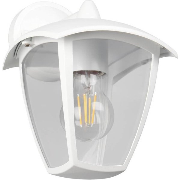 Außenwandleuchte VENTA, weiß, Fassung unten, Höhe 24 cm IP44
