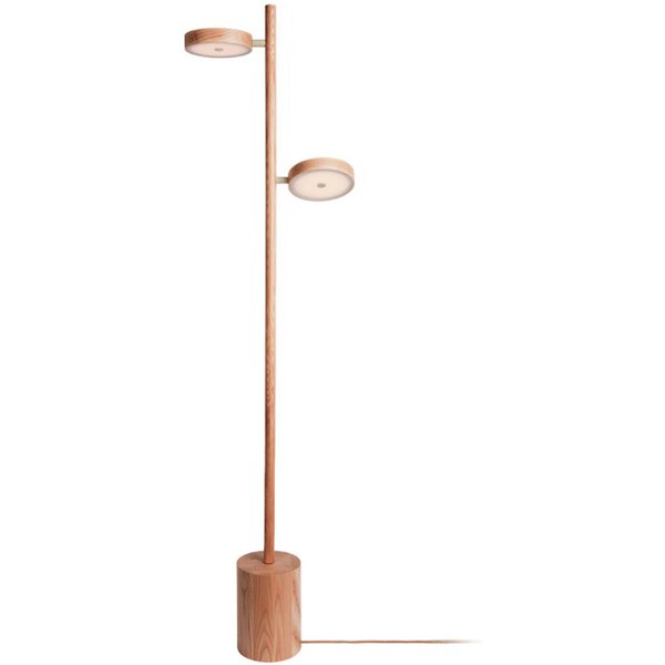 GOOD & MOJO LED-Stehlampe Okinawa, 2-flg. natur, 146cm, Holz