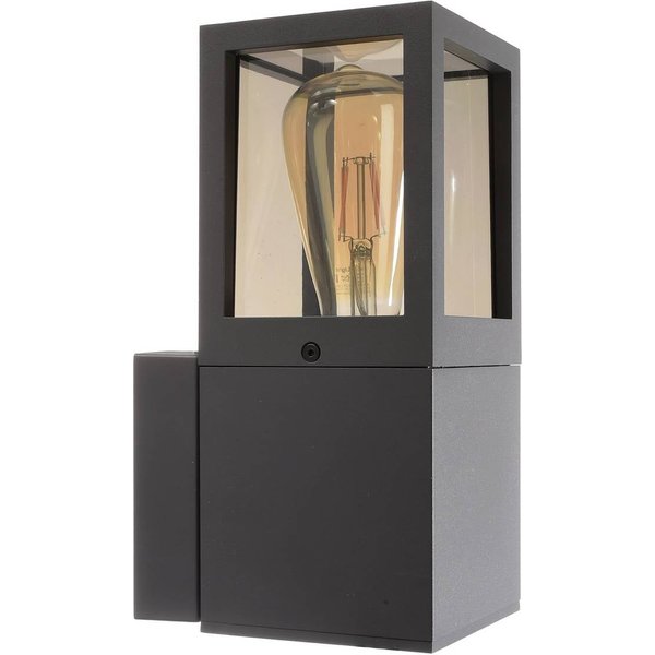 Außenwandlampe Facado II, grau/rauchgrau, Breite 11 cm, IP65