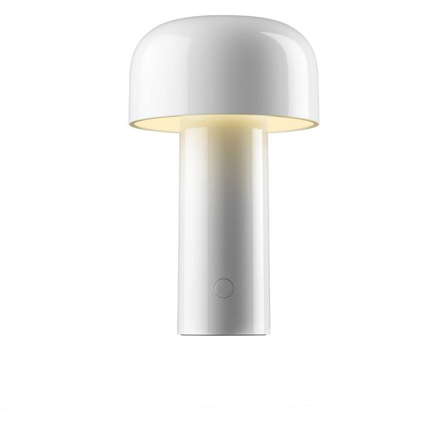 Flos LED-Akku-Tischlampe Bellhop, weiß, 21 cm, dim., IP54