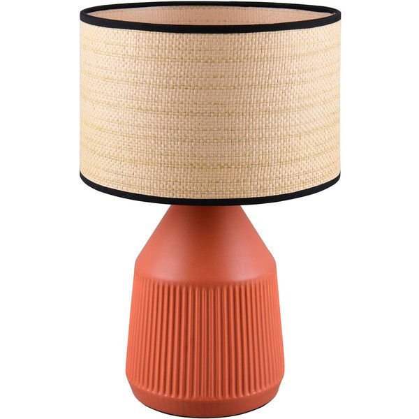 Tischlampe Formentera, terracotta/beige 43 cm Keramik/Papier