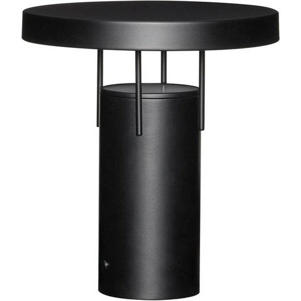 HÜBSCH LED-Akku-Tischlampe BringMe, schwarz matt, Höhe 28 cm