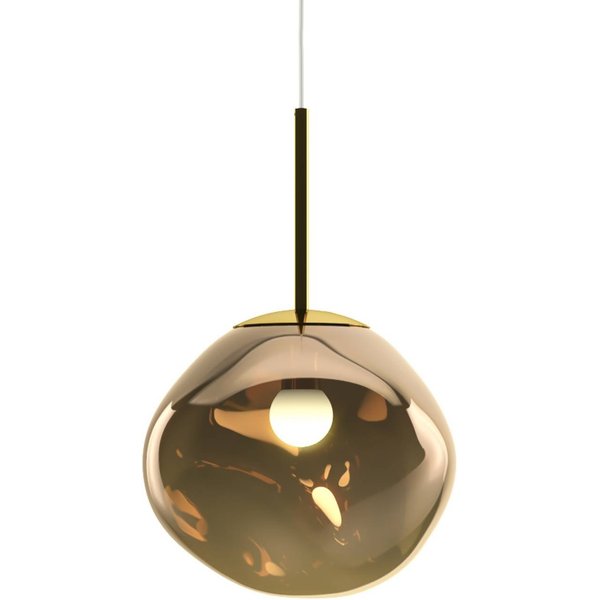 Tom Dixon Hängeleuchte Melt, Ø 28 cm, bronzefarben, Fassung