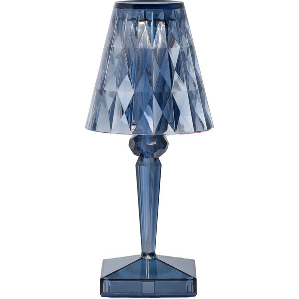 Kartell LED-Akku-Tischlampe Battery, 30 cm, himmelblau, IP54