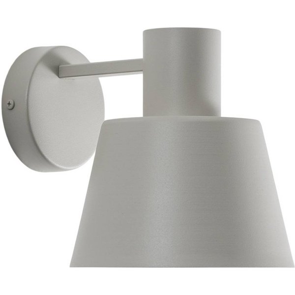 Wandleuchte Dunka, taupe,1-flammig, Stahl, E27, Höhe 17 cm