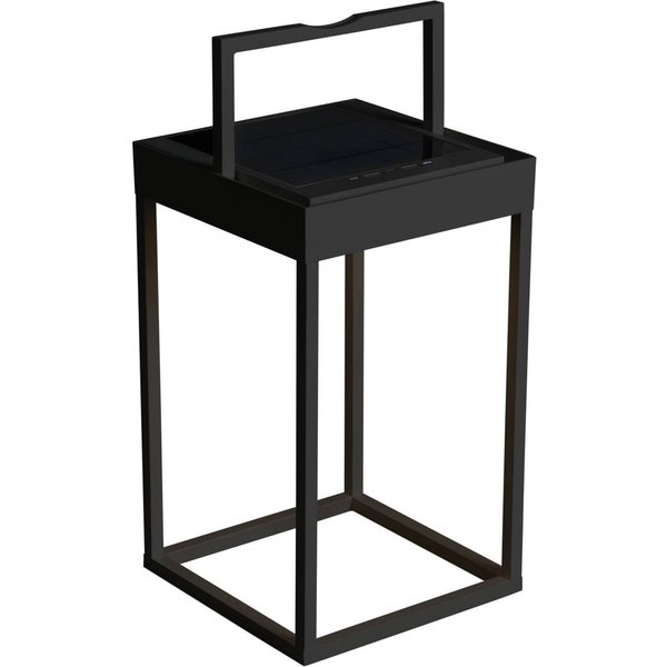 LED-Solarlaterne Portofino, Wand / Tisch, schwarz