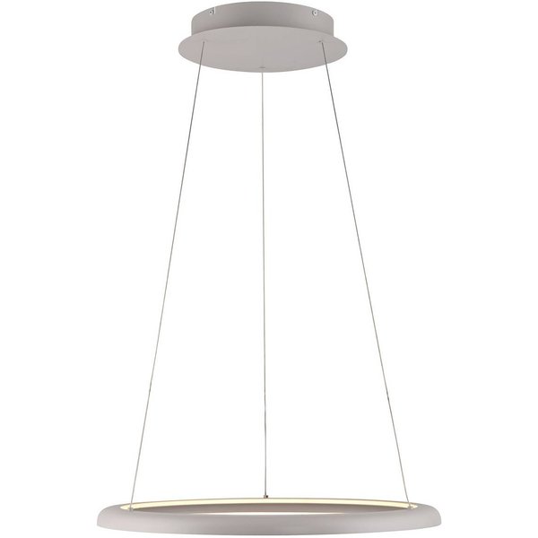 LED-Hängeleuchte QUILLO, beige, Ø 60 cm, Metall, switchdim