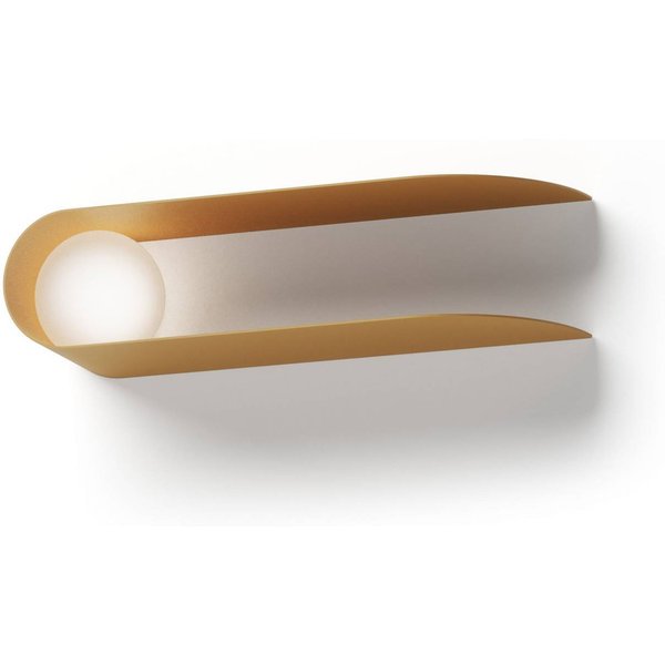 Fabbian Wandleuchte Comet, goldfarben, Metall, Glas, G9