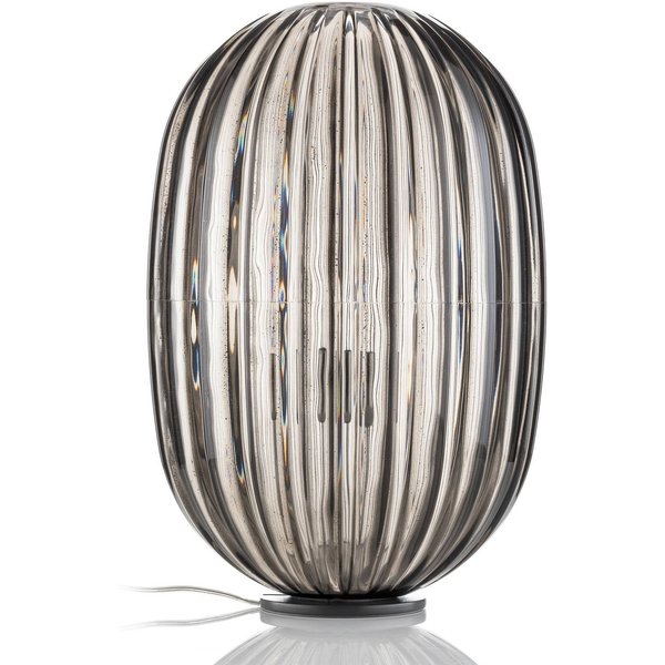 Foscarini Plass media Tischleuchte dimmbar, blau