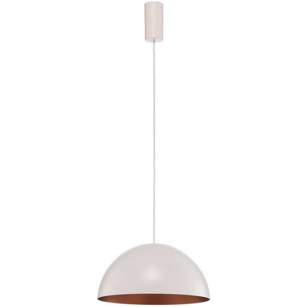 BEGA LED-Pendel Studio Line 50996, weiß/kupfer, Ø 35 cm