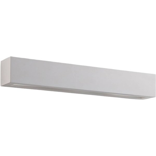Lindby Wandlampe Tjada, 51 cm, weiß, Gips, G9, bemalbar