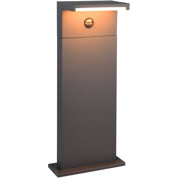 LED-Sockellampe Ravi, anthrazit, Höhe 50 cm, Sensor, IP54