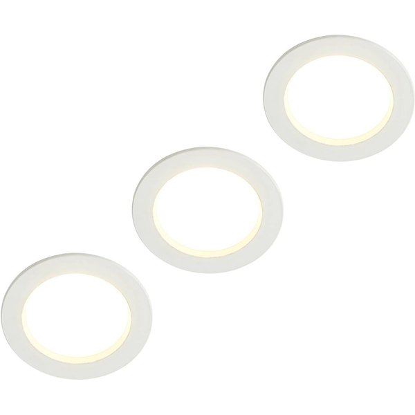 Arcchio LED-Einbauleuchte Milaine, weiß, dimmbar, 3er-Set