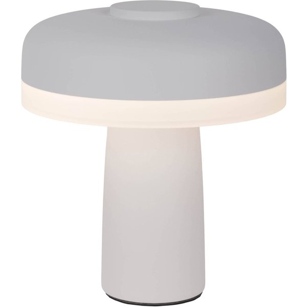 LED-Akku-Tischlampe Pilu, weiß, Höhe 16,5 cm Metall Touchdim