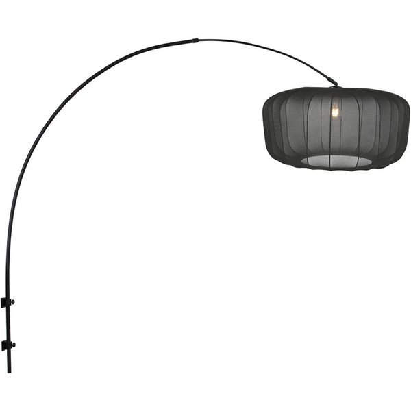 Wandlampe Sparkled Light 4410ZW, schwarz/Nylon schwarz, E27