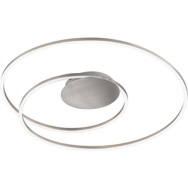 LED-Deckenlampe HOLY, nickel, Ø 49 cm, Fernbedienung, CCT