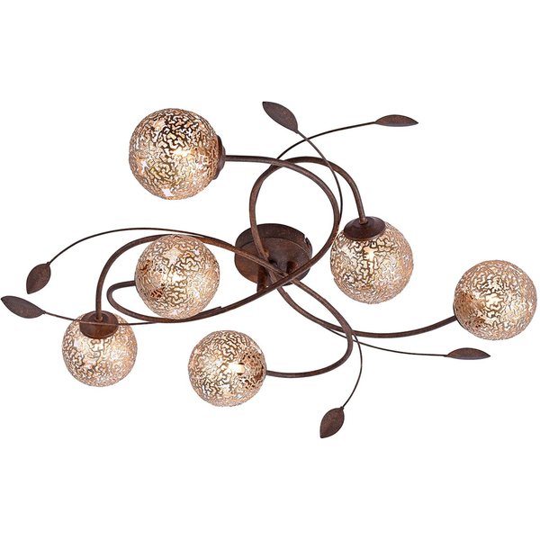 Paul Neuhaus Deckenlampe Greta, 65 cm, 6-flg., Metall, G9