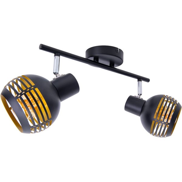 Deckenleuchte Casco, zweiflammig, schwarz