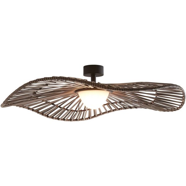 Bover LED-Außen-Deckenlampe Mediterrània, braun, Ø 105 cm