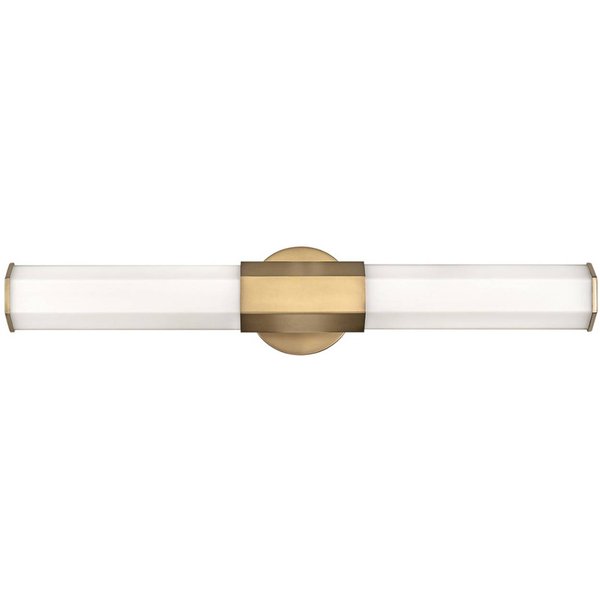 LED-Bad-Wandlampe Facet Dual, messing, 2-flg., Breite 66 cm