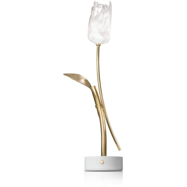 Slamp LED-Akku-Tischlampe Tulip, Fuß weiß