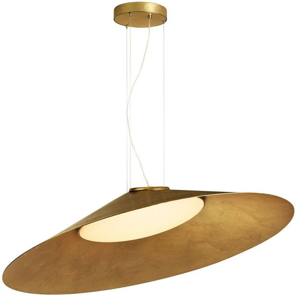 kdln LED-Hängelampe Kate, gold-foliert, 3.000 K, Ø 90 cm